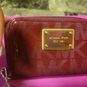 MK medium Magenta Wallet/Wristlet